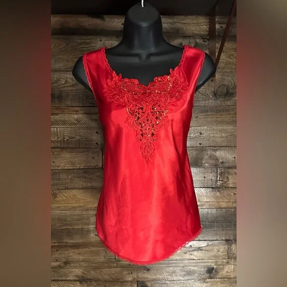 トップス the red thread circle camisole lace THEREDTHREAD / ザレッドスレッド】S circle camisole lace